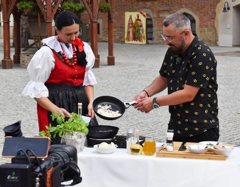 Łukasz Szymon Gamoń gotował na Zamku Piastowskim
